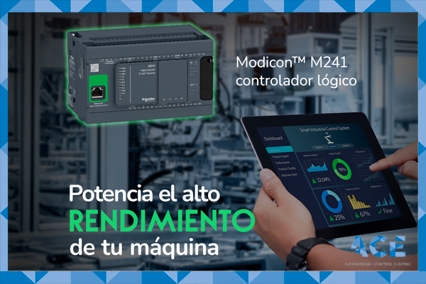 Optimiza los procesos industriales con el controlador lógico Modicon M241