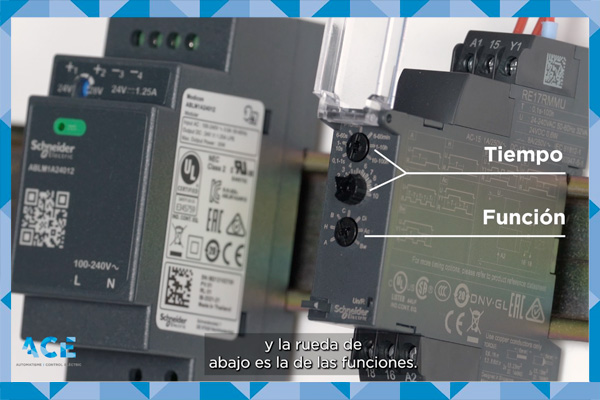 ¿Cómo configurar y conectar un temporizador RE17RMMU Schneider Electric?
